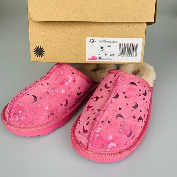 NIB UGG Keegan Slipper Moon And Stars Size 5 - Picture 8 of 11
